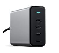 SATECHI 165W Chargeur USB C GaN, Chargeur Rapide avec 4 Ports USB-C, Station de Charge Rapide Intelligente et Sûre pour MacBook Air & Pro M5 M4, iPad, iPhone, Android, PC Portable et Plus