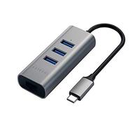 Satechi Type-C 2-in-1 3 Port USB 3.0 Hub & Ethernet space gray - ST-TC2N1USB31AM