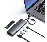 HUB USB-C 4 EN 1 AVEC EMPLACEMENT POUR SSD GRIS
