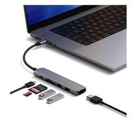 Satechi Hub et concentrateur USB Type-C ST-P6SM 10000 Mbit/s Gris
