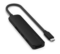 Satechi Hub USB-C Slim Multiport 6-en-1 4K Power Delivery 100W Noir