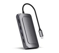 Satechi Hub USB-C 9-en-1 – HDMI 8K, PD 100W, Ethernet Gigabit, SD/MicroSD, Jack 3,5 mm – Gris