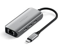 SATECHI Adaptateur Ethernet USB C 2.5Gigabit 4 en 1 avec 3 Ports USB¿C3.2 (10Gbps), Transferts Ultra¿Rapides Plug & Play ¿ pour Mac, Windows et Appareils avec Technologie Type¿C