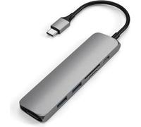 Satechi - Adaptateur Type-C Multi-Port en aluminium mince V2 Gris foncé