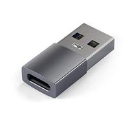 Satechi Adaptateur USB-A vers USB-C, 10Gbps, Charge 15W, Gris Sidéral