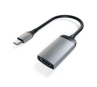 Satechi Adaptateur USB C vers HDMI, 4K@60Hz, Aluminium, Gris Sidéral | Dongle compact plug-and-play, pour MacBook Air/Pro/Neo, iPad Air/Pro, iPhone 18, Windows