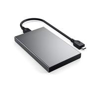 SATECHI Boîtier en Aluminium Disque Dur Externe USB Type-C en Aluminium - Jusqu'à 10 Gbps - Compatible avec HDD et SDD de 6.35cm (Gris Sideral)