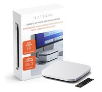 SATECHI Boîtier SSD NVMe USB4 pour Mac Mini M4, Compatible avec Thunderbolt 5/4, Jusqu'à 8 to, Vitesse de 40 Gbps, pour Modules SSD M.2 2280/2260/2242/2230 (Unité de Stockage Non Incluse)
