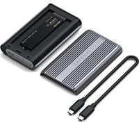 Satechi, boîtier USB4 Pro SSD NVMe M.2 8Gb/s externe en aluminium, argenté