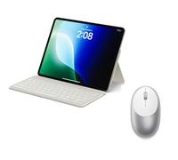 Satechi Bundle Clavier OntheGo Bluetooth avec Support Ajustable USB-C (Sable) et Souris M1 Bluetooth 4.2 Rechargeable USB-C 1200 DPI (Argent)