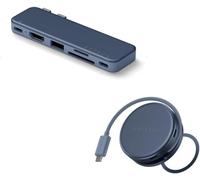 SATECHI Bundle Hub USB-C OntheGo 5 en 1 et Hub USB-C Snap 6 en 2 (Indigo) Bundle