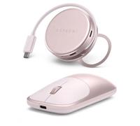 Satechi Bundle Souris sans Fil Slim EX et Hub USB-C OntheGo 5-en-1 (Rose Poudré) Bundle