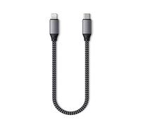Satechi Câble de charge USB-C vers Lightning 25 cm et Certifié MFi, Compatible avec tous les modèles de la série iPhone 14 et antérieurs et les AirPods avec compatibilité Lightning