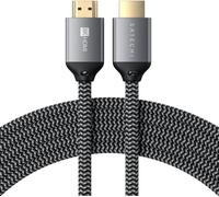 Câble HDMI 2.1 Ultra HD Résolution 8K / 60Hz Nylon tressé 2m Satechi Gris