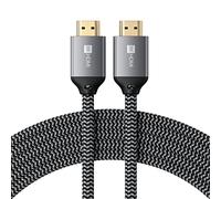 Satechi Câble HDMI ST-8KHC2MM 8K Ultra HD 2.1 nylon tressé 2 m Gris