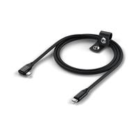 Satechi Câble USB-C Angle Droit, Charge 240W PD, HDMI 4K, Noir, 1m