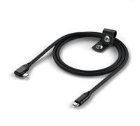 Satechi Câble USB-C Angle Droit, Charge 240W PD, HDMI 4K, Noir, 1m | Données 20 Gbps, vidéo 4K@60Hz, tressé, pour iPhone 17, MacBook Air/Pro/Neo, iPad Air/Pro, PC portables Windows et plus