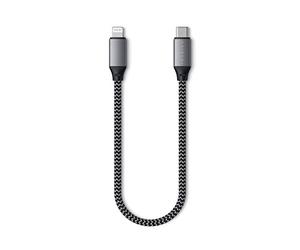 Satechi Câble USB-C vers Lightning 25 cm, Certifié Apple MFi | 480Mbps transfert de données, compatible avec iPhone 14 et modèles antérieurs avec connecteur Lightning