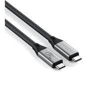 Satechi Câble USB4 V2 Pro Charge Rapide PD 240 W avec Longueur 1,2 m, Données 120 Gbps, USB-C à USB-C, Résolution 8K@60Hz - 4K@120Hz, Thunderbolt 5/4/3 pour MacBook Air & Pro et Plus