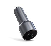 Satechi Chargeur de Voiture Double USB-C PD 40W (20W + 20W), Design Compact et Élégant pour iPhone, Android, Tablettes et Appareils Compatibles avec la Technologie USB-C
