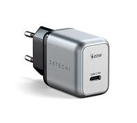 SATECHI Chargeur USB C PD 20W Compact et Idéal pour Les Voyages, Chargeur Rapide avec Power Delivery pour iPhone, Galaxy, MacBook Pro/Air, iPad et Appareils USB-C (EU)