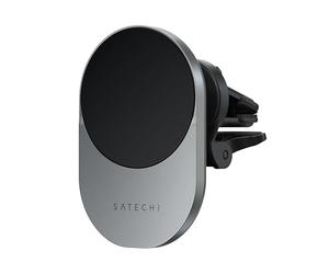 SATECHI Chargeur Voiture sans Fil Qi2, Charge Rapide 15W | Charge sûre 15W, idéal pour voyage, support pour aérateurs, pour tous les iPhone 17 à 12