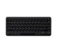 Satechi Clavier sans Fil Slim EX1, Distribution , Bluetooth Multi-Appareils 4 en 1, Récepteur 2,4 GHz, Rechargeable USB-C pour Mac, Windows et Android - Noir Sidéral