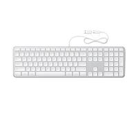 Satechi Clavier Filaire Slim LX3 , Format Complet avec Pavé Numérique, USB-C, Touche de Changement d’ES, pour Mac, Windows et Android - Argent