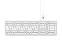 Satechi Clavier Filaire USB Aluminium & Pavé Numérique Compatible avec iMac 2017/2016, iMac Pro et Plus Encore (Anglais Britannique, Argent)