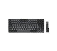 Satechi Clavier Mécanique 75% SM1 , Bluetooth, 84 Touches, Rétroéclairé et Rechargeable, Idéal pour Le Gaming, pour Mac et Windows (Gris-Noir, Distribution Américaine)