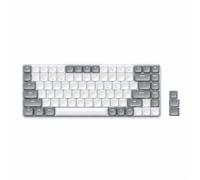 Satechi SM1 Clavier Mécanique 75% Bluetooth à 84 Touches QWERTY US, Rétroéclairé et Rechargeable USB C, Idéal pour Le Gaming, MacBook, PC Portable, Ordinateur et Plus - Gris Blanc