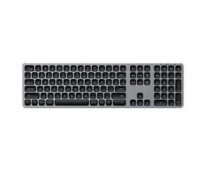 Satechi Clavier sans Fil avec Pavé Numérique, QWERTY US, Clavier Bluetooth en Aluminium, Multi-Appareils, Rechargeable USB-C pour Mac, Windows et Android (Distribution Allemande)