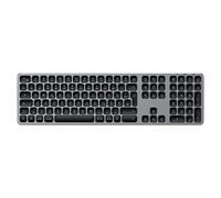 Satechi Clavier sans Fil en Aluminium avec Pavé Numérique QWERTZ DE Allemand, Clavier Bluetooth pour MacBook Air & Pro, iPad Air & Pro, iMac, Mac Mini, Chromebook, Windows, ThinkPad et Plus