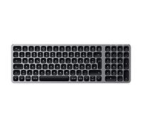 Satechi Clavier sans Fil Bluetooth Slim Rétroéclairé, QWERTZ DE Allemand, Clavier Rétroéclairé et Rechargeable USB C pour MacBook Air & Pro M5 M4, PC Portable, Tablette, iPad et Plus