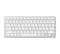 Satechi Clavier sans Fil Slim EX1, Distribution , Bluetooth Multi-Appareils 4 en 1, Récepteur 2,4 GHz, Rechargeable USB-C pour Mac, Windows et Android - Argent