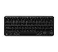 SATECHI Clavier Sans Fil Slim EX1, Bluetooth/2,4 GHz, QWERTY, Gris | Disposition anglaise, bouton de changement d’OS instantané, jusqu'à 5 semaines d'autonomie, Bluetooth Mac/Windows