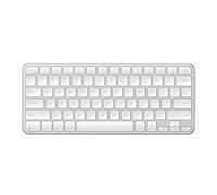 Satechi Clavier sans Fil Slim EX1, QWERTY Américain, Clavier Bluetooth Multi-Appareils 4 en 1, Récepteur 2,4 GHz, Rechargeable USB-C pour Mac, Windows et Android - Argent