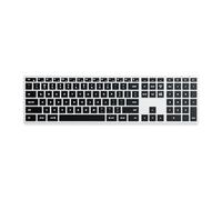 Satechi Clavier sans Fil Slim X3 QWERTY US avec Pavé Numérique, Argent | Distribution Américaine, multi-appareils, rechargeable, touches rétroéclairées, pour MacBook, Windows et plus