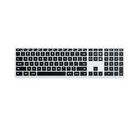 Satechi Clavier sans Fil Bluetooth Slim X3, QWERTY Américain avec Pavé Numérique et Rétroéclairé, Multi-Dispositif pour MacBook Pro/Air et Mini, iPad Pro/Air, iMac et Plus - Argent, Disposition US