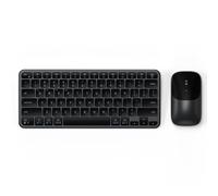 Satechi Combo Clavier et Souris sans Fil Slim CEX1, QWERTY US, Noir | Distribution Américaine, Bluetooth multi-appareils, récepteur USB-C, pour Mac, Windows et plus