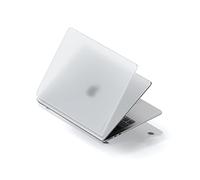 SATECHI Coque Rigide pour MacBook Air 13 Pouces, Eco-Hardshell Ultra-Mince et Légère, Compatible M2 2022, M3 2024, M4 2025, Accès Complet Ports - Transparent