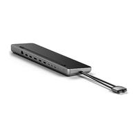 SATECHI Station d’Accueil USB C Double et Support 10 en 1, Docking Station avec Boîtier SSD SATA/NVMe, PD 75W, Ethernet, 2X HDMI 4K, DisplayPort, USB-A/USB-C 10Gbps - pour MacBook Air/Pro/Neo et Plus