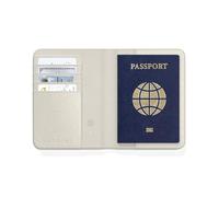 Satechi Étui pour passeport en cuir FindAll – Rangement cartes, Protection RFID – Beige