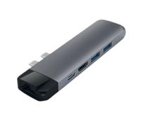 Satechi Hub Double USB-C Pro en Aluminium avec Ethernet et HDMI 4K