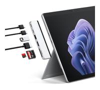 Satechi Hub USB‑C 6-en-1 pour Surface Pro 11/10/9 — USB4 PD 100W, 40Gbps, 6K/4K@60Hz