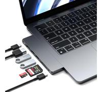 SATECHI Hub Dual USB C Pro Slim 7 en 1, USB4 40Gbps, 100W, Gris