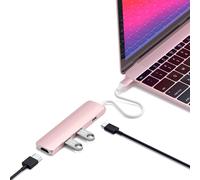 SATECHI Hub USB C 4 en 1 Slim Plus, Adaptateur Multiport avec HDMI 4K@60Hz, Charge PD 100W, 2X Ports de Données USB-A, pour MacBook, Windows et Appareils USB-C ¿ Gris Sidéral