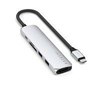 ST-P6SS - Adaptateur multiport USB-C 6-en-1 Slim Satechi , argent