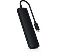 SATECHI Hub USB C 7 en 1 Slim Plus, Adaptateur Multiport avec HDMI 4K@60Hz, Charge PD 100W, 2X Ports USB-A, Ethernet, Lecteur SD/microSD, pour MacBook, Windows et Appareils USB-C ¿ Gris Sidéral