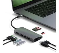 Satechi Adaptateur: Thunderbolt USB-C Multi-Ports 4K Ethernet - Gris Sidéral